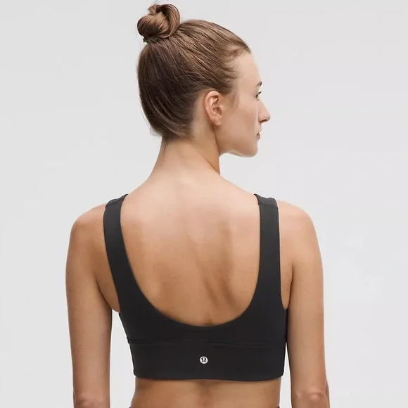 Lululemon black align Vneck Bra NWT - Picture 2 of 8